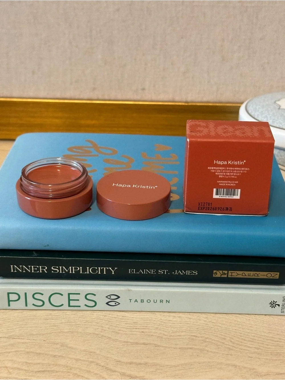 Hapa Kristin Gleam Glow Lip & Cheek Tint Shade Burnt Orange Cream Blush